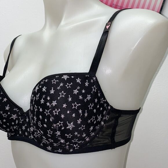 🔥VICTORIA SECRET BRA DREAM ANGEL LINED DEMI SZ 32D New - Picture 4 of 6